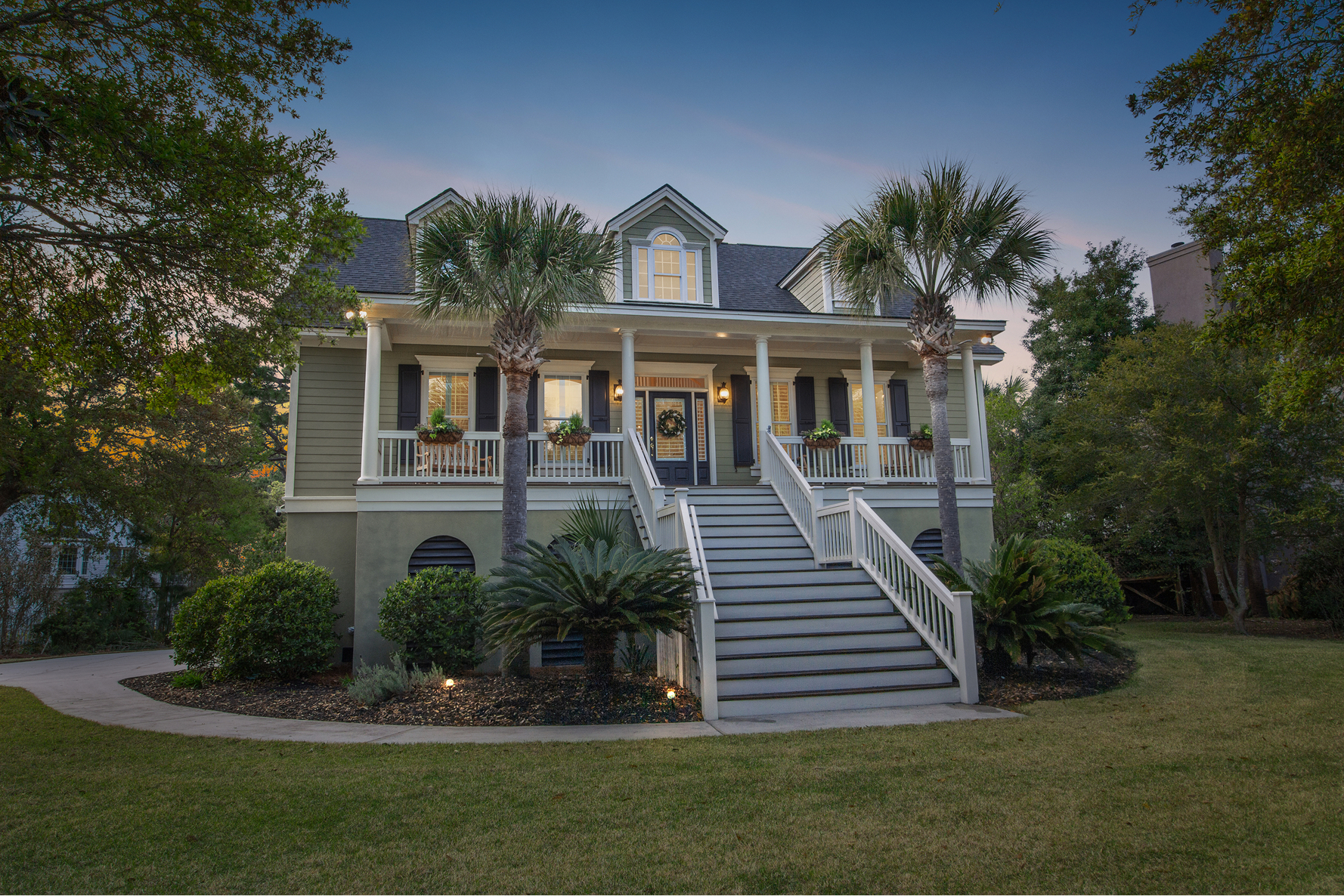 Virtual twilight real estate photography — Charleston, SC