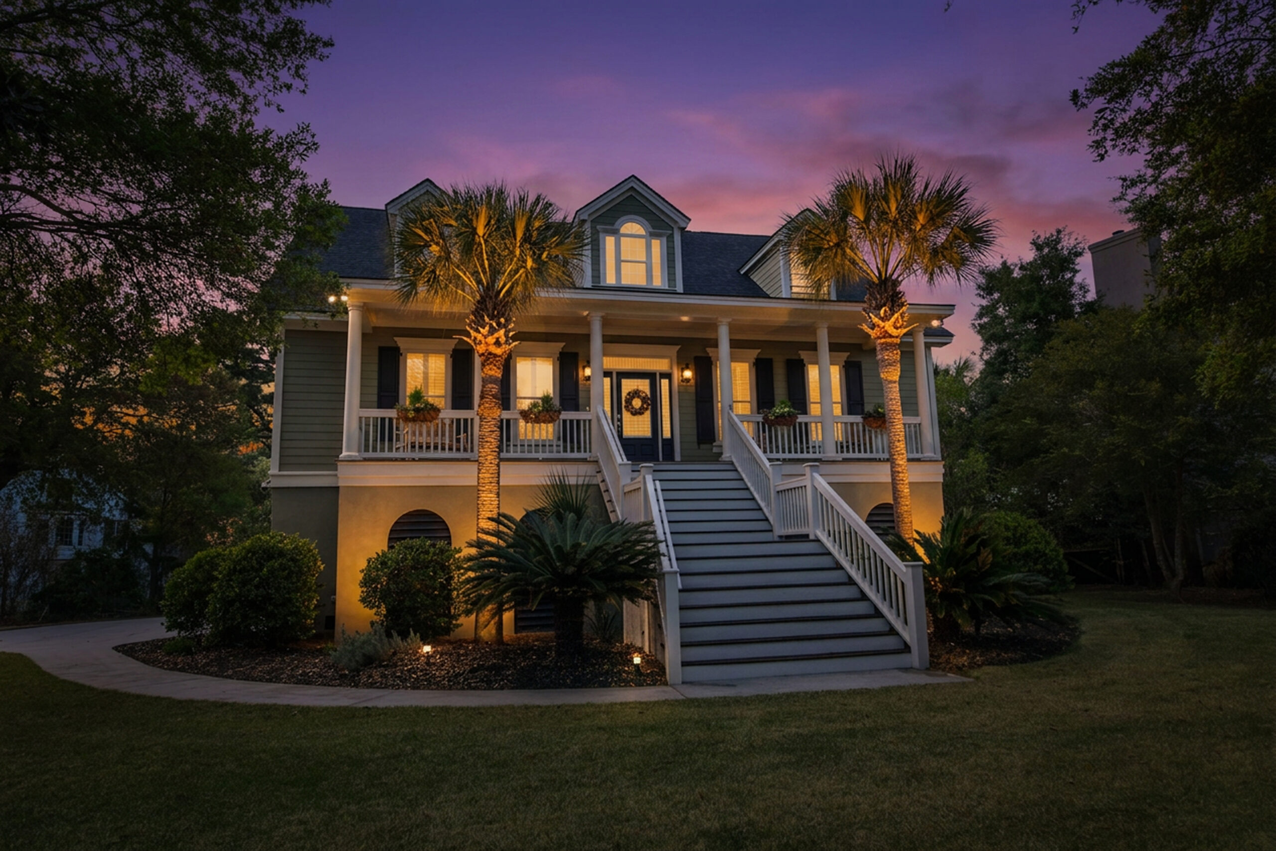 Virtual twilight real estate photography — Charleston, SC